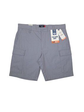 Dockers Mens Gray Tech Cargo Shorts Size 40 Smart 360 Tech Performance Stretch